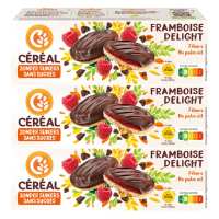 3X Céréal Zachte Koekjes Framboos Delight 140 gr