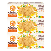 3X Céréal Koekjes Citroen & Yuzu 132 gr