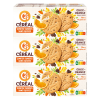 3X Céréal Zandkoekjes Chocolade & Sinaasappel 132 gr
