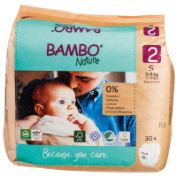 2X Bambo Nature Luiers Maat 2 S (3 6 kg) 30 stuks