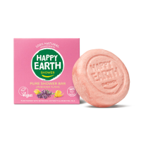 3X Happy Earth 100% Natuurlijke Shower Bar Lavender Ylang 90 gr
