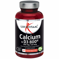3X Lucovitaal Calcium 500mg + D3 20 mcg Kauwtabletten 90 kauwtabletten