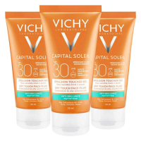 3X Vichy Capital Soleil Dry Touch Zonnecrème SPF 30 Gezicht 50 ml