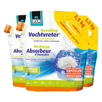 3X Bison Vochtvreter Navulling Neutraal 2,5kg