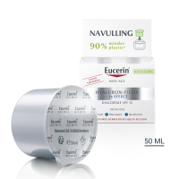 3X Eucerin Hyaluron Filler + 3x Effect Dagcrème Droge Huid SPF 15 Navulling 50 ml