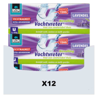 12X Bison Vochtvreter Vochtmagneet Lavendel 450 gr