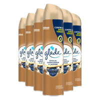 6X Glade Luchtverfrisser Spray Sensual Sandalwood & Jasmine 300 ml