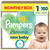 Pampers Harmonie Luiers Maat 1 (2 5kg) 180 stuks