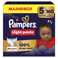 Pampers Baby Dry Night Pants Luierbroekjes Maat 5 (11kg 17kg) 160 stuks