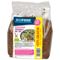 6X Damhert Biofood Lijnzaad Biologisch 500 gr
