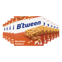 10X Hero B'tween Mueslireep Pindakaas 6x25gr