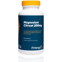 2X Fittergy Supplements Magnesiumcitraat 200mg 90 tabletten