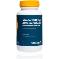 2X Fittergy Supplements Visolie 1000mg 60% Met Choline 60 softgels
