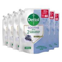 6X Dettol Refill Handzeep Relaxing Lavender 500 ml