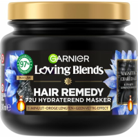 3X Garnier Loving Blends Magnetic Charcoal Haarmasker 340 ml