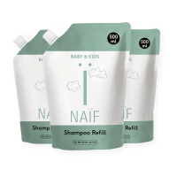3X Naif Baby & Kids Shampoo Navulverpakking 500 ml