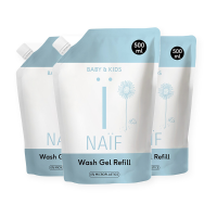3X Naif Baby & Kids Wasgel Navulverpakking 500 ml