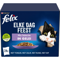 Felix Kattenvoer Nat in Gelei Elke Dag Feest Mix Selectie 24 x 85 gr
