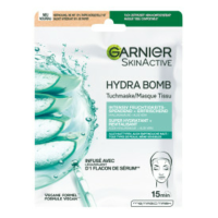 4X Garnier SkinActive Hyaluronzuur Aloë Vera Tissue Gezichtsmasker