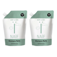 2X Naif Baby & Kids Shampoo Navulverpakking 500 ml