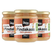 3X de Kleine Keuken Bio Pindakaas 6 8 mnd 250 gr