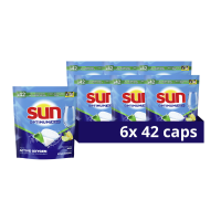 6X Sun Vaatwastabletten Optimum All in 1 Citroen 42 stuks