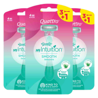 3X Wilkinson Wegwerpscheermesjes Quattro For Woman 4 stuks