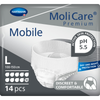 Molicare Premium Mobile 10 Druppels Large 2613 ml Absorptie 14 stuks