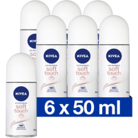 6X NIVEA Deodorant Roller Satin Sensation 50ml