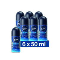 6X NIVEA Men Deodorant Roller Fresh Active 50 ml