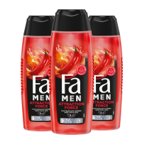 3X Fa Men Douchegel en Shampoo Attraction Force 250 ml