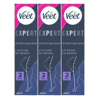 3X Veet Expert Ontharingscrème Benen 200 ml