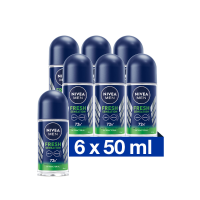 6X NIVEA Men Deodorant Roller Fresh Sensation 50 ml