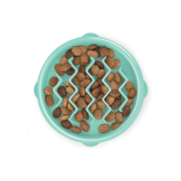 Outward Hound Dog Fun Feeder Wave Small Mintgroen 14.5 X 13 x 3 cm