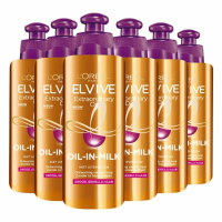 6X L'Oréal Elvive Extraordinary Oil Krulverzorging Oil In Milk 200 ml