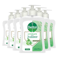 6X Dettol Handzeep Hydraterend Aloë Vera 250 ml