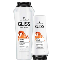 Gliss Total Repair   Shampoo x 250 ml & Conditioner 1x 200 ml   Pakket