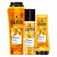 Gliss Oil Nutrive   Shampoo, Conditioner & Anti klit Spray   Pakket