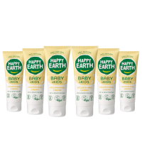 6X Happy Earth Baby & Kids 100% Natuurlijke Voedende Crème 75 ml