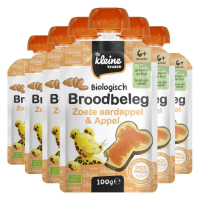 6X de Kleine Keuken Bio Broodbeleg Zoete Aardappel & Appel 100 gr