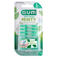 6X GUM Soft Picks Comfort Flex Mint Large 40 stuks