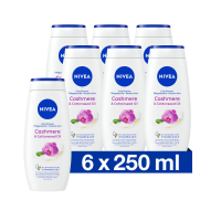 6X NIVEA Douchecrème Cashmere & Cotton Seed Oil 250 ml