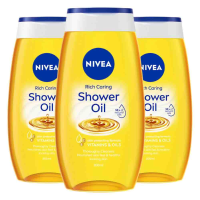 3X NIVEA Doucheolie Rich Caring 200 ml