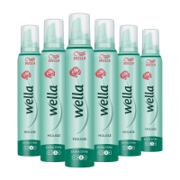 6X Wella Extra Strong Hold Haarmousse 200 ml