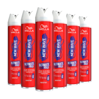 6X Wella New Wave Haarspray Ultimate Hold 400 ml