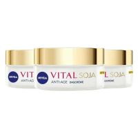 3X NIVEA Vital Soja Dagcrème Anti Age SPF 15 50 ml
