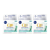 3X NIVEA Q10 Dagcrème Anti Rimpel Extra Licht SPF 15 50 ml