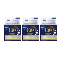 3X NIVEA Q10 Nachtcrème Power Anti Rimpel 50 ml