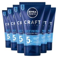 6X NIVEA Men Styling Matte Gel 150 ml