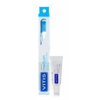 Vitis Tandenborstel + Mini Tandpasta Whitening
